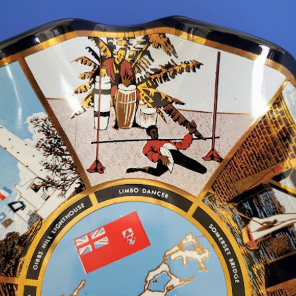 Mid-Century Bermuda Souvenir Dish/Ashtray - Picture 2 of 10